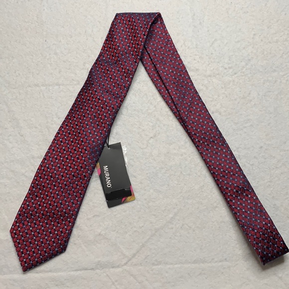 Murano Other - 395:  MURANO NWT RED BLUE PRINTED TIE